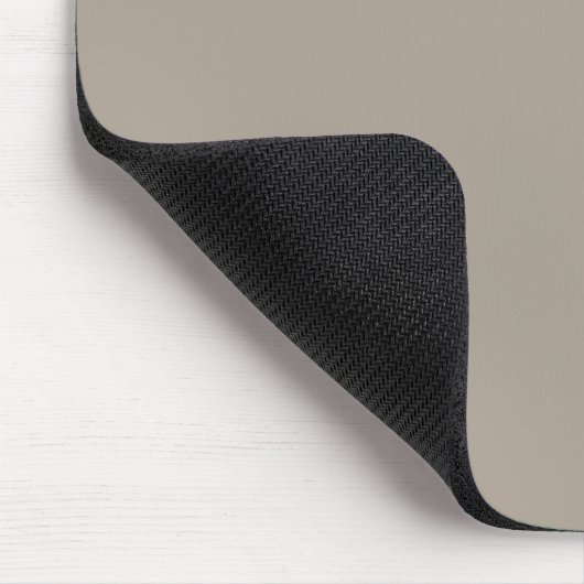 Elegante Taupe Brown Gray Minimalistisch Retro Mon Mousepad (Ecke)