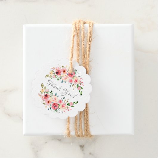 Elegante Tea Brautparty Gefälligkeitstag Geschenkanhänger (Beispiel)