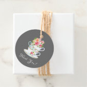 Elegante Tea Brautparty Gefälligkeitstag Geschenkanhänger (Beispiel)