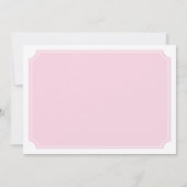 Elegante Tea Party Einladung (Rückseite)