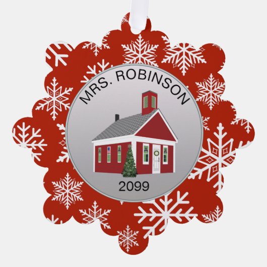 Elegante Teacher Principal Paper Ornament Gift Car (Vorderseite)