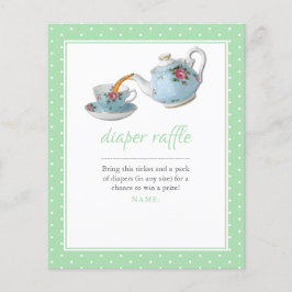 Elegante Teacup Babydusche Tee Party Windelwanne