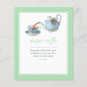 Elegante Teacup Babydusche Tee Party Windelwanne (Vorderseite)