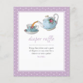 Elegante Teacup Babydusche Tee Party Windelwanne (Vorderseite)