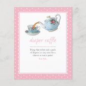 Elegante Teacup Babydusche Tee Party Windelwanne (Vorderseite)