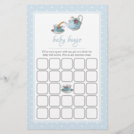 Elegante Teacups Baby Dusche Tee Party Bingo