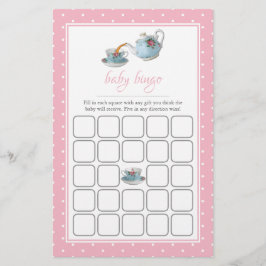 Elegante Teacups Baby Dusche Tee Party Bingo