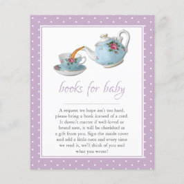 Elegante Teacups Kinderdusche Tee Party Buchanfrag