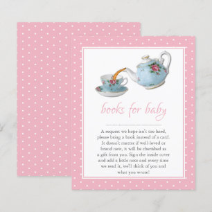 Elegante Teacups Kinderdusche Tee Party Buchanfrag