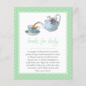 Elegante Teacups Kinderdusche Tee Party Buchanfrag (Vorderseite)
