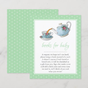 Elegante Teacups Kinderdusche Tee Party Buchanfrag