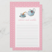 Elegante Teacups Kinderdusche Teezubereitung Party (Vorne/Hinten)