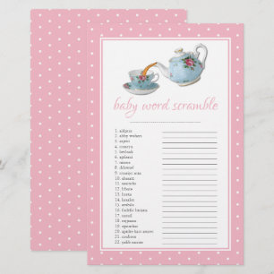 Elegante Teacups Kinderdusche Teezubereitung Party