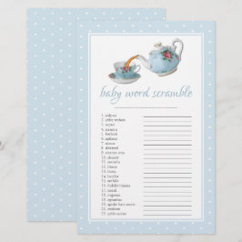 Elegante Teacups Kinderdusche Teezubereitung Party