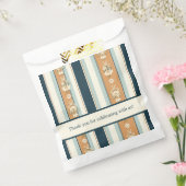 Elegante Teal-Regency-Streifen Geschenktütchen (Versiegelt)