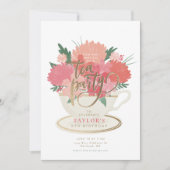 Elegante Teatro Flora Party Einladung (Vorderseite)