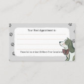 Elegante Teatro Sociale Salon Terminkarte (Rückseite)