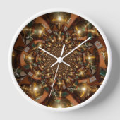 Elegante Teekultur - Vintage Samovars Wanduhr (Vorderseite)