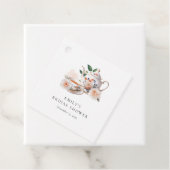 Elegante Teeparty-Hochzeitsdusche Geschenkanhänger (Beispiel)