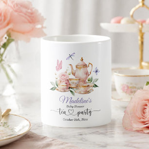 Elegante Teeparty-Schmetterlinge Baby Shower Kaffeetasse