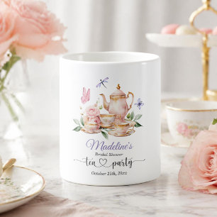 Elegante Teeparty-Schmetterlinge Brautparty  Kaffeetasse