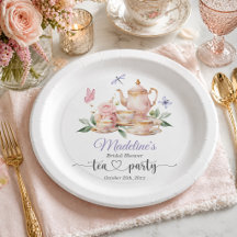 Elegante Teeparty-Schmetterlinge Brautparty