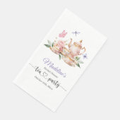 Elegante Teeparty-Schmetterlinge Brautparty Serviette (Ecke)