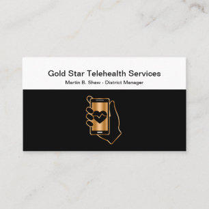 Elegante TeleHealth-Versicherung Visitenkarten Visitenkarte