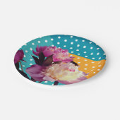 Elegante Teller für Blumenpapier (Schrägansicht)