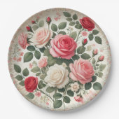 Elegante Teller mit Rose (Vorderseite)