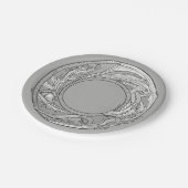 Elegante Teller zum Einlegen von Papier (Schrägansicht)