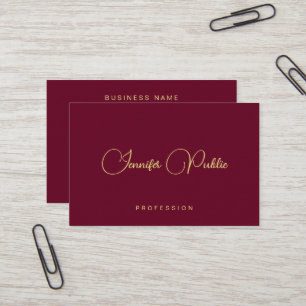 Elegante Template Gold Text Schrift Luxus Euro Grö Visitenkarte