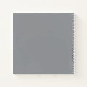 Elegante Template Lotus Blume Journaling Thoughts Notizblock (Rückseite)