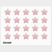 Elegante Template Trendy Rose Gold Glitzer Blank Stern-Aufkleber (Blatt)