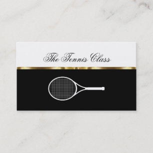 Elegante Tennistrainings-Termin-Geschäftskarten Visitenkarte