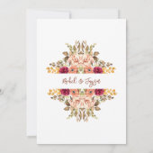 Elegante Terracotta auf dem Monte Tamaro Einladung (Rückseite)