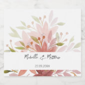 Elegante Terracotta auf dem Monte Tamaro Personali Alkoholflaschenetikett (Einzelnes Label)