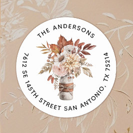 Elegante Terracotta auf dem Monte Tamaro Runder Aufkleber