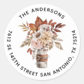 Elegante Terracotta auf dem Monte Tamaro Runder Aufkleber (Vorderseite)