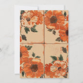 Elegante Terracotta Brautparty Einladung (Rückseite)