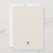 Elegante Terracotta Floral Boho Hochzeit im Herbst Einladung (Rückseite)