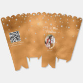 Elegante Terracotta Foil & Diamond Wedding Popcorn Geschenkschachtel (Ungeklappt)