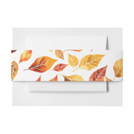 Elegante Terracotta-Herbstlaube verbrannt orange Einladungsbanderole