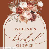 Elegante Terracotta Pampas boho Bridal Paper Telle Pappteller