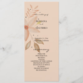 Elegante Terracotta Rodelbahn Blume Programm