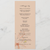 Elegante Terracotta Rodelbahn Blume Programm (Rückseite)