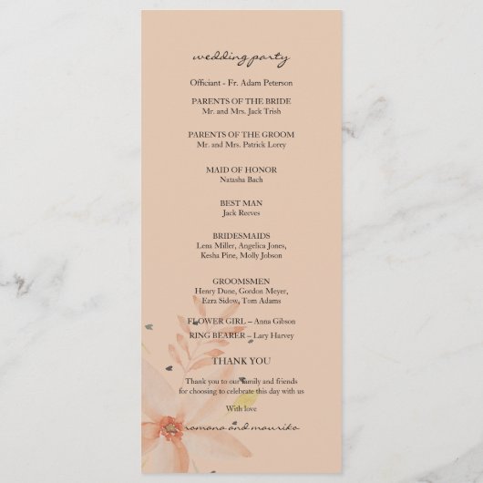 Elegante Terracotta Rodelbahn Blume Programm (Rückseite)