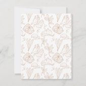 Elegante Terracotta Rodelbahn Probe Dinner Einladung (Rückseite)