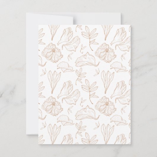 Elegante Terracotta Rodelbahn Probe Dinner Einladung (Rückseite)