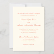 Elegante Terrakotta-Moderne Klassische Hochzeit